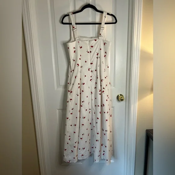 NWT Abercrombie Mila Stretch Midi Dress Size Large - Picture 6 of 13